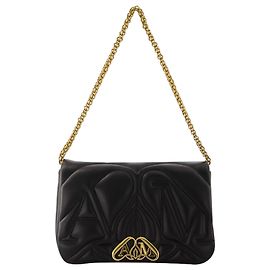 Borsa a tracolla The Seal - Alexander McQueen - Pelle - Nera Nero