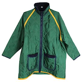 Prada-Prada Quilted Jacket in Green Polyamide-Green