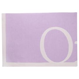 Off White-Bufanda Logo Pixel - Blanco Roto - Lana - Púrpura/Blanquecino-Púrpura