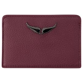 Zadig & Voltaire-ZV Pass Cardholder - Zadig&Voltaire - Leather - Purple-Other