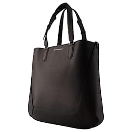 Alexander Mcqueen-The Edge Medium Shopper Bag - Alexander Mcqueen - Leather - Black-Black