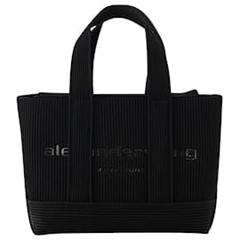 Alexander Wang-Knit Mini Tote Bag - Alexander Wang - Polyester - Black-Black