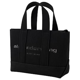Alexander Wang-Mini sac cabas en tricot - Alexander Wang - Polyester - Noir-Noir