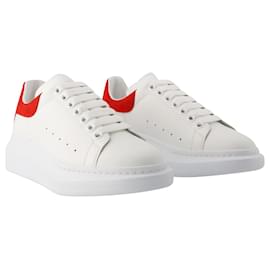 Alexander Mcqueen-Oversized Sneaker - Alexander Mcqueen - Leather - White/Red-White