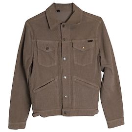 Velluto a coste elasticizzato Tom Ford 4-Giacca con tasche in cotone Marrone Marrone