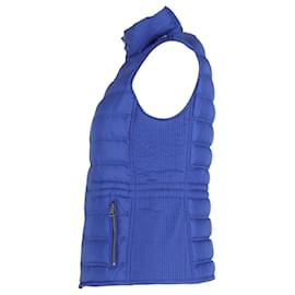 Burberry-Burberry Puffer Vest in Blue Polyamide-Blue