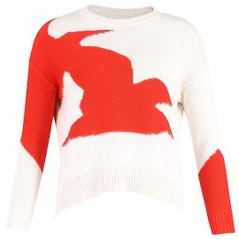 Hugo Boss Boss Pullover mit Vogelmuster aus mehrfarbiger Baumwolle Andere