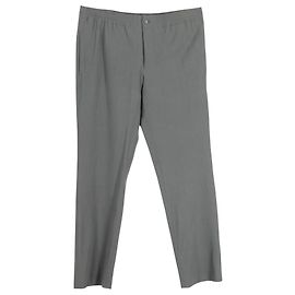Calça justa Hermès Saint Germain em lã cinza Cinza