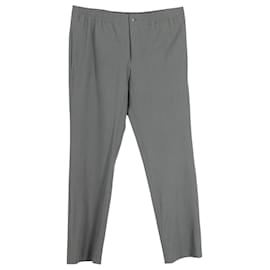 Hermès-Pantalon ajusté Hermès Saint Germain en laine grise-Gris