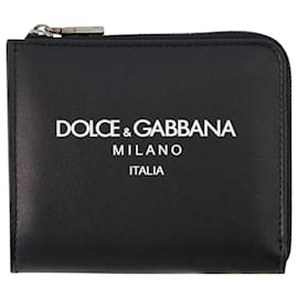 Dolce & Gabbana-Portafoglio Logo - Dolce&Gabbana - Pelle - Verde-Verde