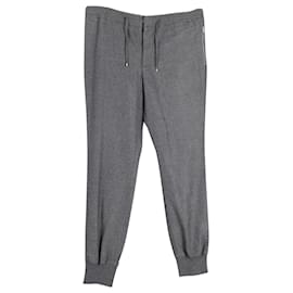Hermès-Pantalon de jogging Hermes en coton gris-Gris