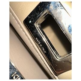 Fendi-Fendi Peekaboo Mini Bag in Taupe Leather-Grey