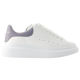 Übergroße Sneakers – Alexander Mcqueen – Leder – Weiß/grau Weiß