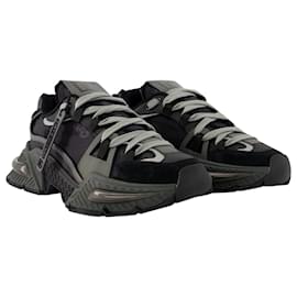 Dolce & Gabbana-Airmaster Sneakers - Dolce&Gabbana - Leather - Black-Black