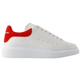 Alexander Mcqueen-Oversized Sneaker - Alexander Mcqueen - Leather - White/Red-White