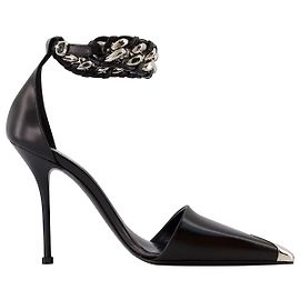 Punk-Pumps – Alexander Mcqueen – Leder – Schwarz/Silber Schwarz