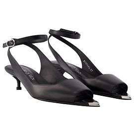 Sandali Punk - Alexander Mcqueen - Pelle - Neri/argento Nero
