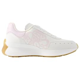 Alexander Mcqueen-Sprint Runner Sneakers – Alexander Mcqueen – Leder – Weiß-Weiß