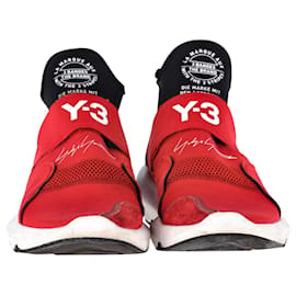 Y3-Adidas Y-3 Tênis Suberou em Neoprene Vermelho-Vermelho