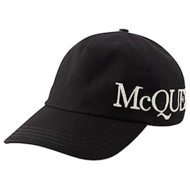 Gorra oversize - Alexander Mcqueen - Algodón - Negro Negro