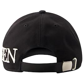 Alexander Mcqueen-Casquette oversize - Alexander Mcqueen - Coton - Noir-Noir