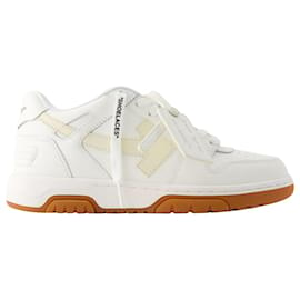 Off White-Out Of Office Sneakers – Off White – Leder – Weiß-Beige