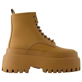 Dolce & Gabbana-Lace-up boots - Dolce&Gabbana - Leather - Camel-Brown