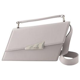 Distortion Mini Umhängetasche – Acne Studios – Leder – Hellgrau Grau