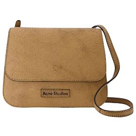 Borsa a tracolla Platt Crackle - Acne Studios - Pelle - Beige scuro Marrone Beige