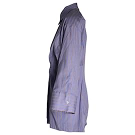 Totême-Camicia Toteme a Righe in Cotone Blu-Multicolore