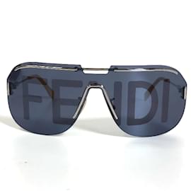 Fendi-Tinted Aviator Sunglasses FF M0098-Black