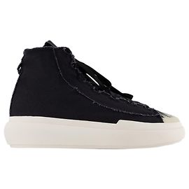 Y3 Nizza High Sneakers - Y-3 - Leather - Black/white Black