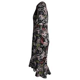 Erdem-Erdem Lucy Midi Dress in Floral Print Polyester-Other