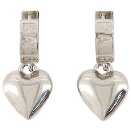 Sharp Heart Earrings - Balenciaga - Silver Silvery Metallic