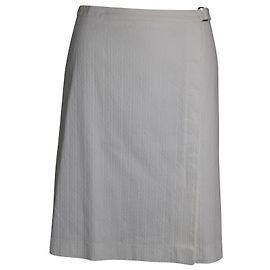 Hugo Boss Saia Boss A-Line em algodão branco Branco
