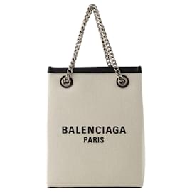Balenciaga-Duty-Free-Handyhalter – Balenciaga – Baumwolle – Beige-Beige