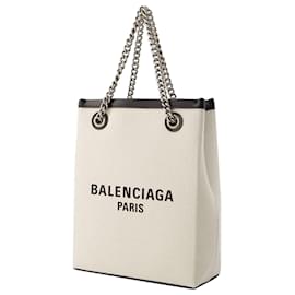 Balenciaga-Duty Free Phone Holder - Balenciaga - Cotton - Beige-Beige