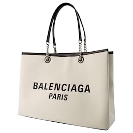 Balenciaga-Borsa tote duty free L - Balenciaga - Cotone - Beige-Beige