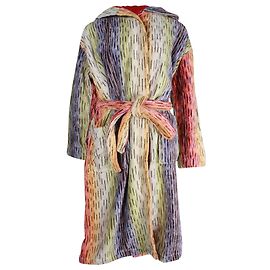 Albornoz de rizo con capucha Missoni de algodón multicolor Otro Impresión de pitón