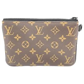 Louis Vuitton-Louis Vuitton Pochette Zippée-Marrom