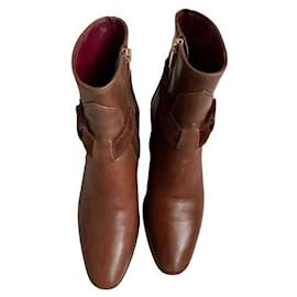 Sergio Rossi-bottines-Marron