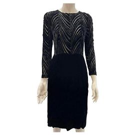Vintage Chanel Samtkleid Schwarz