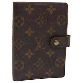 Louis Vuitton-LOUIS VUITTON Monogram Agenda PM Day Planner Cover R20005 LV Auth 47226-Monogram