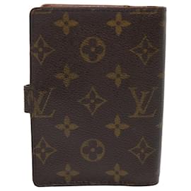 Louis Vuitton-LOUIS VUITTON Monogram Agenda PM Day Planner Cover R20005 LV Auth 47226-Monogram