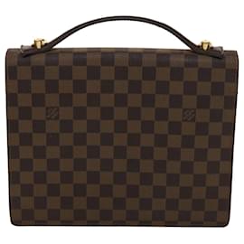 Louis Vuitton-LOUIS VUITTON Damier Ebene Monceau 28 Handtasche SPO 2Weg N48088 LV Auth 47539-Andere