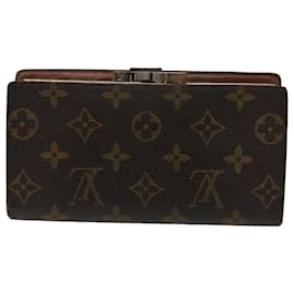 Louis Vuitton-LOUIS VUITTON Monogram Continental clutch Wallet T61217 LV Auth 46876-Monogram