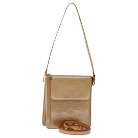 Louis Vuitton-Custodia LOUIS VUITTON con monogramma Vernis Motto 2modo Noisette M91136 LV Auth em4693-Altro