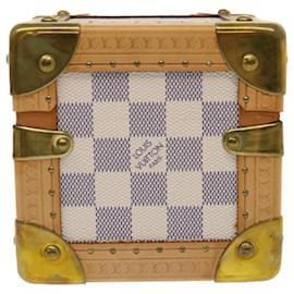 Louis Vuitton-LOUIS VUITTON Damier Azur Melville PM Boîte à Bijoux N48054 Auth LV 47439A-Autre