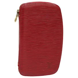 Louis Vuitton-LOUIS VUITTON Epi Agenda Geode Wallet Red M63877 LV Auth 47234-Red