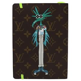 Louis Vuitton-LOUIS VUITTON Monogram Kai Eclamance Note Cover GI0583 LV Auth 47259-Monogram